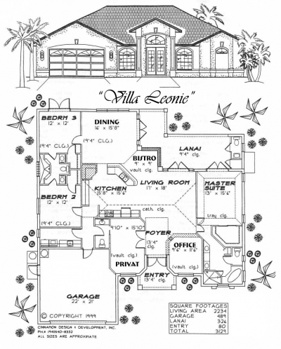 Grundriss der Villa Leonie Grundriss der Villa Leonie